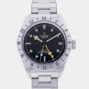 Tudor Black Stainless Steel Black Bay 79470 Automatic Men's Wristwatch 39 mm