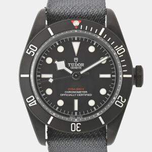 Tudor Black Stainless Steel Heritage 79230DK Automatic Men's Wristwatch 41 mm