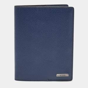 TUMI Navy Blue Leather Province Passport Holder