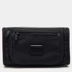 TUMI Black Ballistic Nylon Pouch Travel Kit