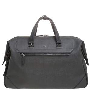 Tumi Dark Grey Coated Canvas Ashton Lenox Duffel Bag