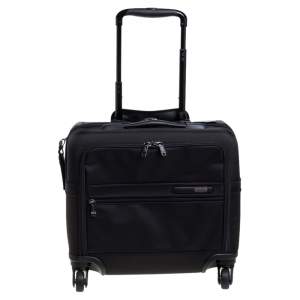 Pre Owned TUMI Black Nylon Gen 4.2 4 Wheeled Compact Carry On Luggage