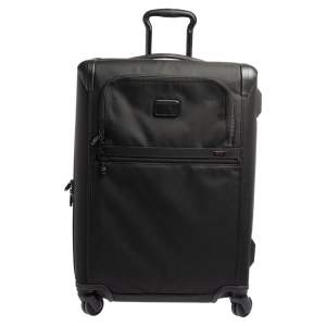 Pre Owned TUMI Black Nylon Alpha 2 Short Trip Expandable 4 Wheel Packing Case Luggage