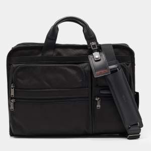 TUMI Black Nylon Large Compact Gen4.2 Screen Laptop Briefcase
