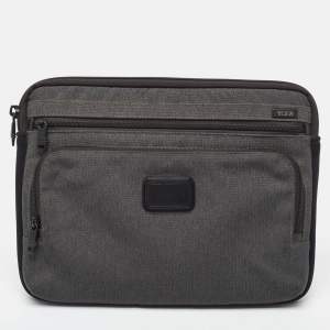 TUMI Black/Grey Nylon Alpha II Laptop Sleeve