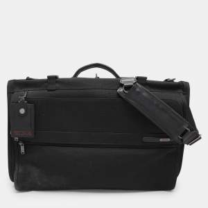 TUMI Black Nylon Tri Fold Garment Luggage Travel Bag