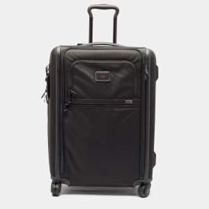 TUMI Black Nylon 4 Wheeled Alpha 3 Expandable Short Trip Packing Case