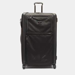 TUMI Black Nylon 4 Wheeled Alpha 3 Worldwide Trip Expandable Packing Case