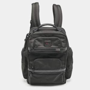 TUMI Black Nylon Alpha 3 Brief Backpack