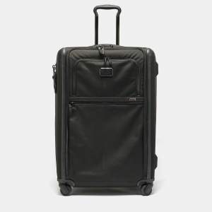 TUMI Black Nylon 4 Wheeled Alpha 3 Expandable Short Trip Luggage
