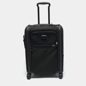 TUMI Black Nylon 4 Wheeled Alpha 3 Expandable Dual Access International Carry-On Luggage