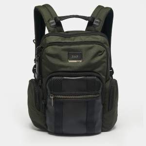 مملوكة مسبقًا TUMI Green/Black Nylon Alpha Bravo Nellis Backpack