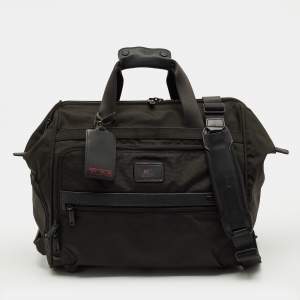 Pre Owned TUMI Black Nylon Alpha 2 Framed Soft Duffel Bag