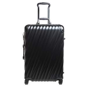 حقيبة لاغدغ تومي Short Trip Packing Case 19 Degrees 4 عجلات ألومنيوم سوداء