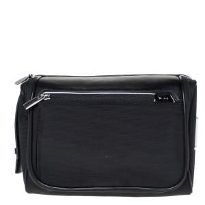 Tumi Black Nylon and Leather Richmond Travel Pouch