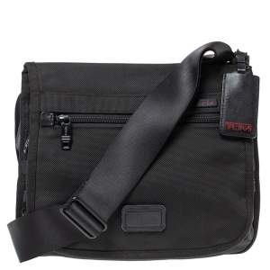 Tumi Black Nylon Messenger Bag