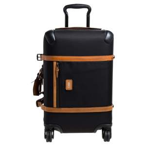 Pre Owned TUMI Black/Brown Nylon and Leather Trim Limited Edition 38/1975 40th Anniversary Collection Luggage 
