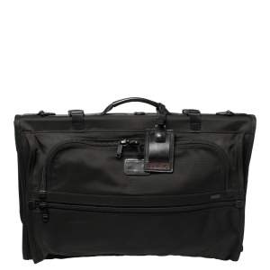 Pre Owned TUMI Black Nylon Tri Fold Garment Luggage Travel Bag