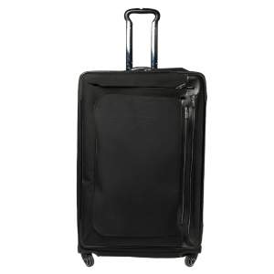 Pre Owned TUMI Black Canvas Arrive Extended Dual Access 4 Wheeled Packing Case Luggage