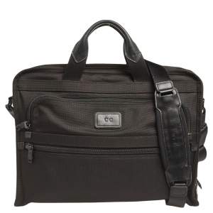 TUMI Black Nylon Briefcase bag