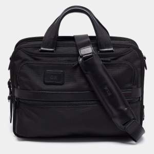 TUMI Black Nylon Alpha 2 Laptop Briefcase