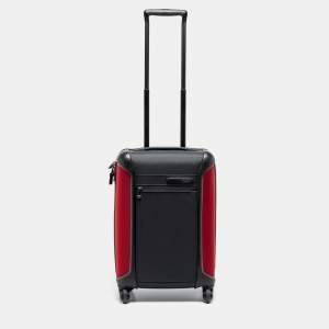 TUMI Grey/Red Nylon Small Gen 4.2 Lightweight Carryon Luggage