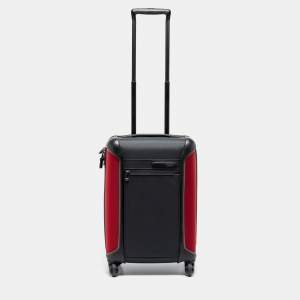 TUMI Grey/Red Nylon Small Gen 4.2 Lightweight Carryon Luggage