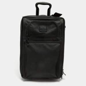 TUMI Black Nylon Alpha 2 Continental Carry On Suitcase