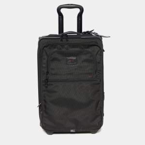 TUMI Black Nylon Alpha 2 International Expandable Suitcase