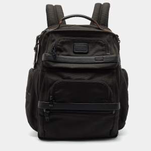  TUMI Black Nylon and Leather Alpha 2 T-pass Business Class Backpack 