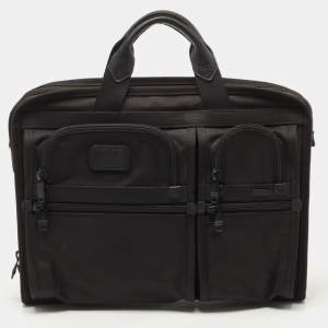 TUMI Black Nylon Alpha II T-Pass Laptop Bag