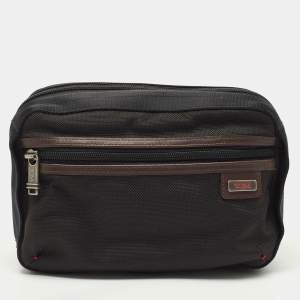 TUMI Black Nylon Alpha Riley Kit Pouch