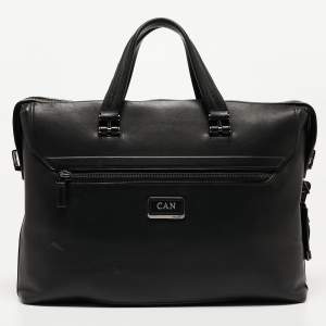 Tumi Black Leather Ashton Gates Briefcase Bag