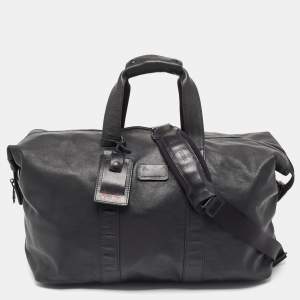 حقيبة تومي ألفا  II دوفيل جلد أسود