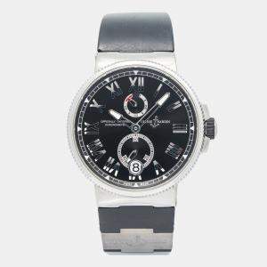 Ulysse Nardin Marine 1183-122 Black Stainless Steel Men's Wristwatch 43MM