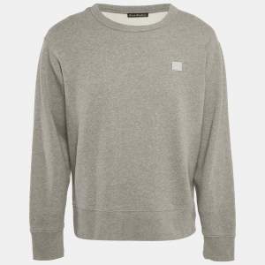 Acne Studios Grey Cotton Crewneck Sweatshirt L