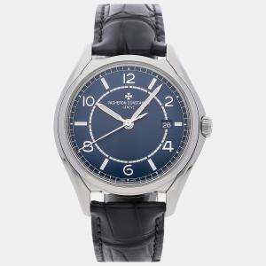 Vacheron Constantin Blue Stainless Steel Fiftysix 4600E/000A-B487 Automatic Men's Wristwatch 40 mm