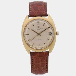 Vintage Vacheron Constantin 18K Gold Champagne Dial Automatic Men's Wristwatch 35 mm