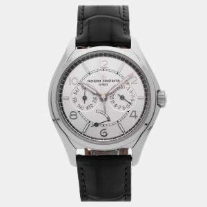 Pre Owned Pre-Owned Vacheron Constantin Fiftysix Day-Date 4400E/000A-B437 Grey Automatic Stainless Steel Men's Wristwatch 40 mm