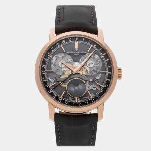 Pre Owned ساعة فاشرون كونستانتين تقليدية تقويم كامل مفتوحة الوجه 4020T/000R-B654 تلقائية 41 ملم مستعملة