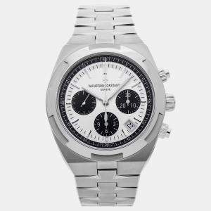 Pre Owned Pre-Owned Vacheron Constantin Overseas Chronograph 5500V/110A-B686 Silver Automatic Stainless Steel Men's Wristwatch 42 MM