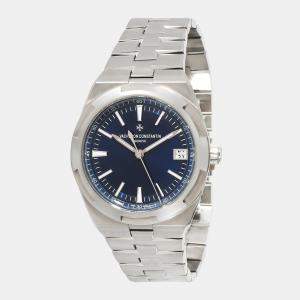 Vacheron Constantin Blue Stainless Steel Overseas 4500V/110A-B128 Men's Wristwatch 41 mm