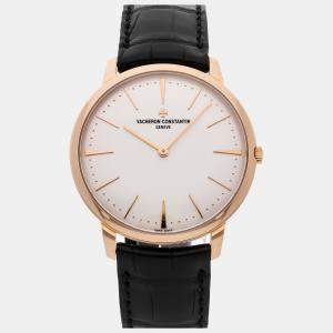 Vacheron Constantin Silver 18k Rose Gold Patrimony 81180/000R-9159 Manual Winding Men's Wristwatch 40 mm