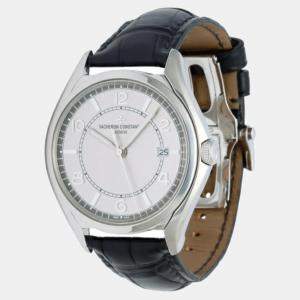 Vacheron Constantin Silver Stainless Steel Fifty Six 4600E/000A-B442 Automatic Men's Wristwatch 40 mm