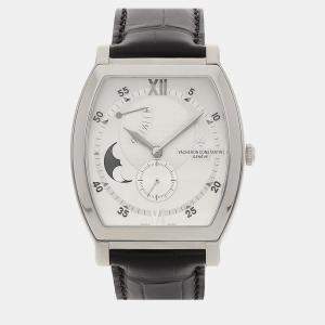 Vacheron Constantin Silver 18k White Gold Malte 83080/000G-9408 Manual Winding Men's Wristwatch 39 mm