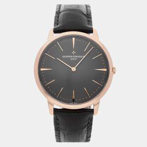 Vacheron Constantin Grey 18k Rose Gold Patrimony 81180/000R-9162 Manual Winding Men's Wristwatch 40 mm