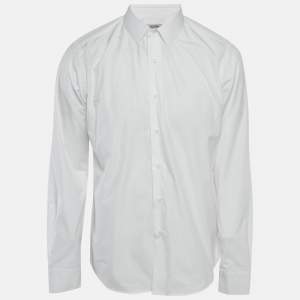 Valentino White Cotton Long Sleeve Shirt XL