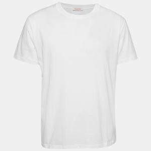 Valentino White Cotton Jersey T-Shirt L