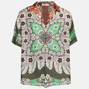 Valentino Peony Printed Silk Shirt M