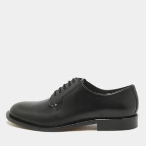 Valentino Black Leather Lace Up Oxfords Size 39